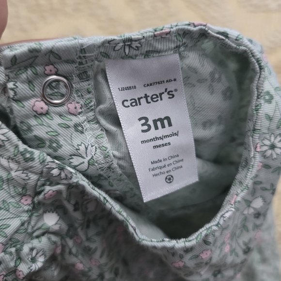 Carter's Blue Floral Kids Blouse - Picture 4 of 5